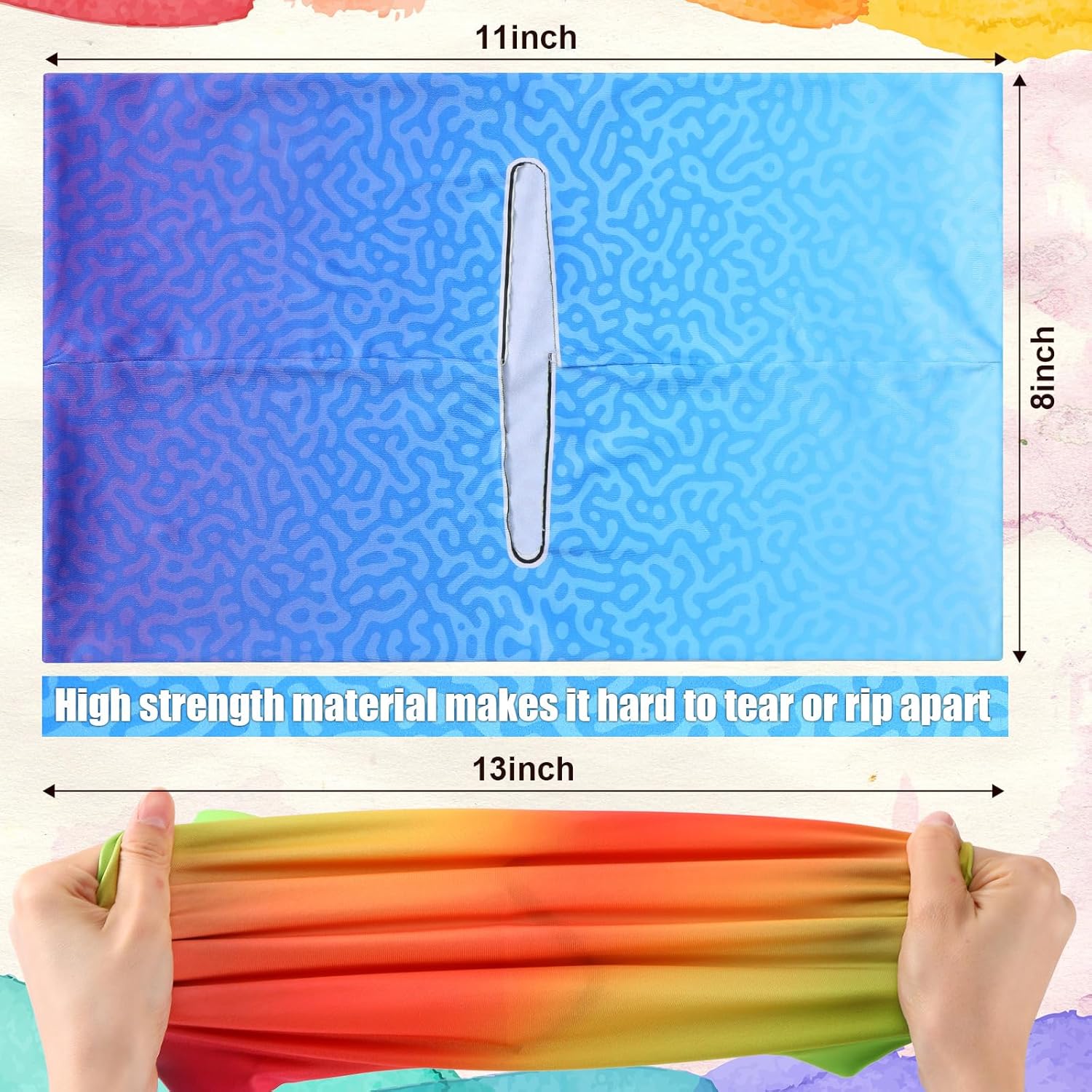 Yexiya 6 Pcs Stretchable Book Cover Jumbo Fabric Book Covers Colorful Pattern Book Protector Washable Reusable Protective Textbook Cover for Hardcover Textbooks up to 9 x 11 in (Funny Pattern)