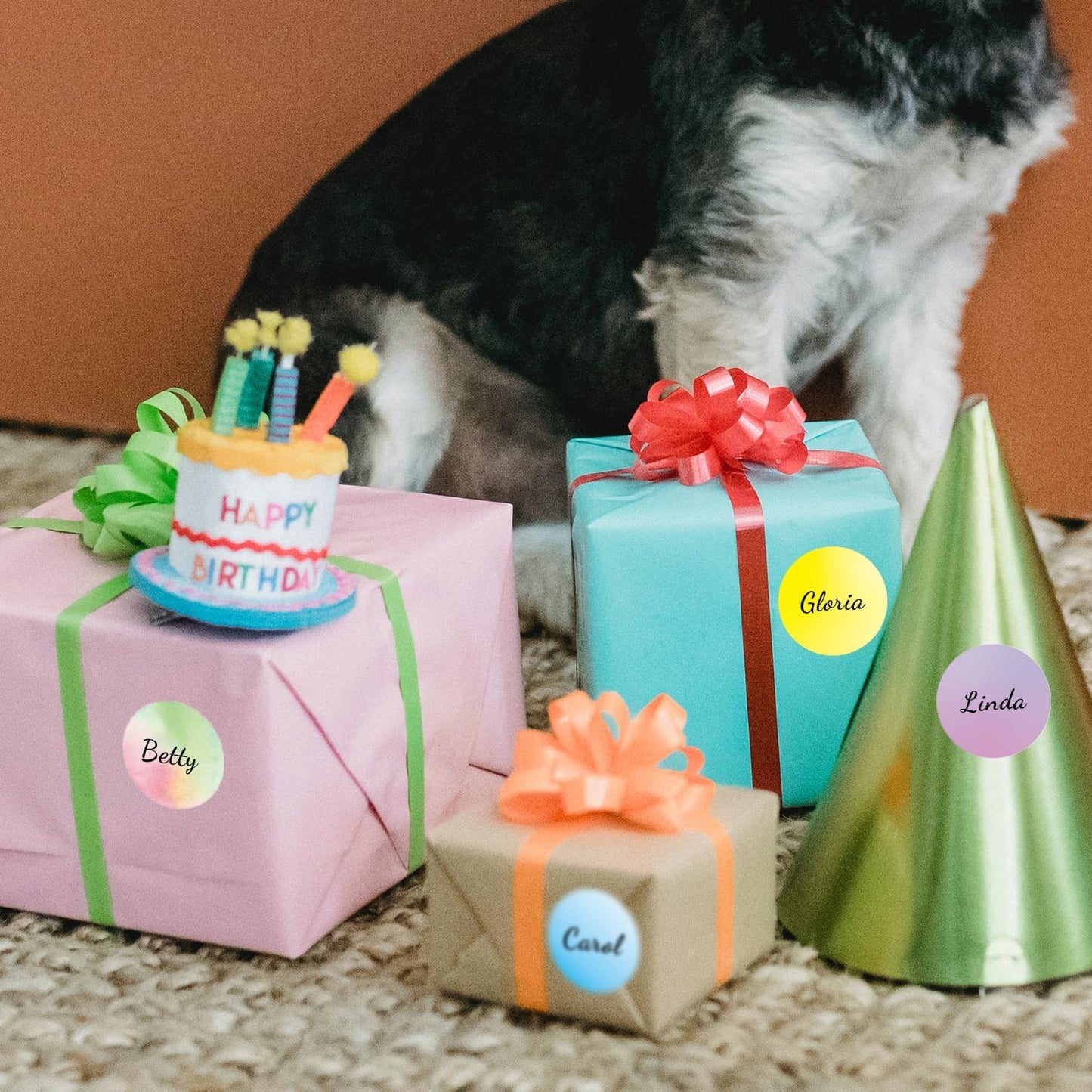 1.5 Inch Green Round Thermal Sticker Labels, Self-Adhesive Circle Direct Thermal Labels, Multi-Purpose Roll Sticker Labels for DIY Logo Design with Perforation Line（ 500 Labels，1 Roll）