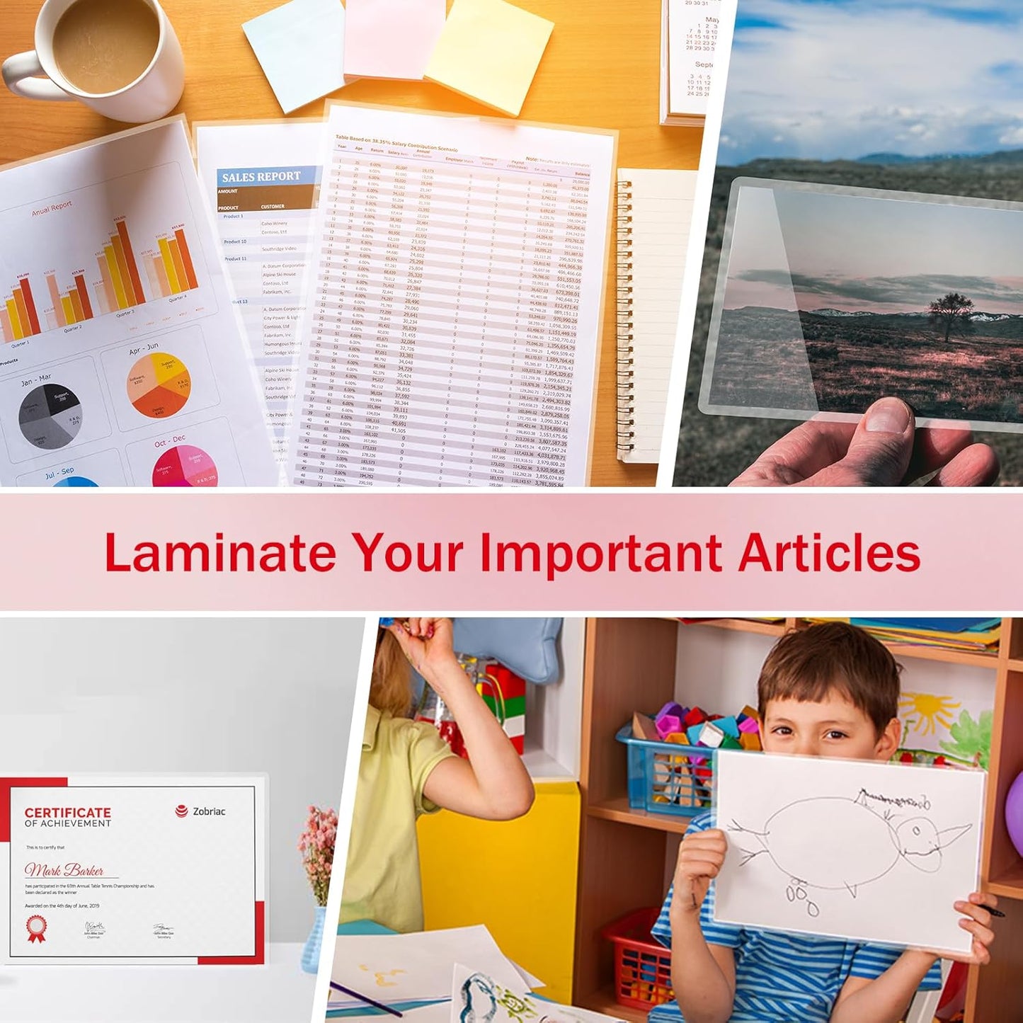 100Pack Legal Size Laminating Sheets 4 Mil Thermal Laminate Pouches for Extra Protection Clear Laminator Sheet, 9x14.5inches