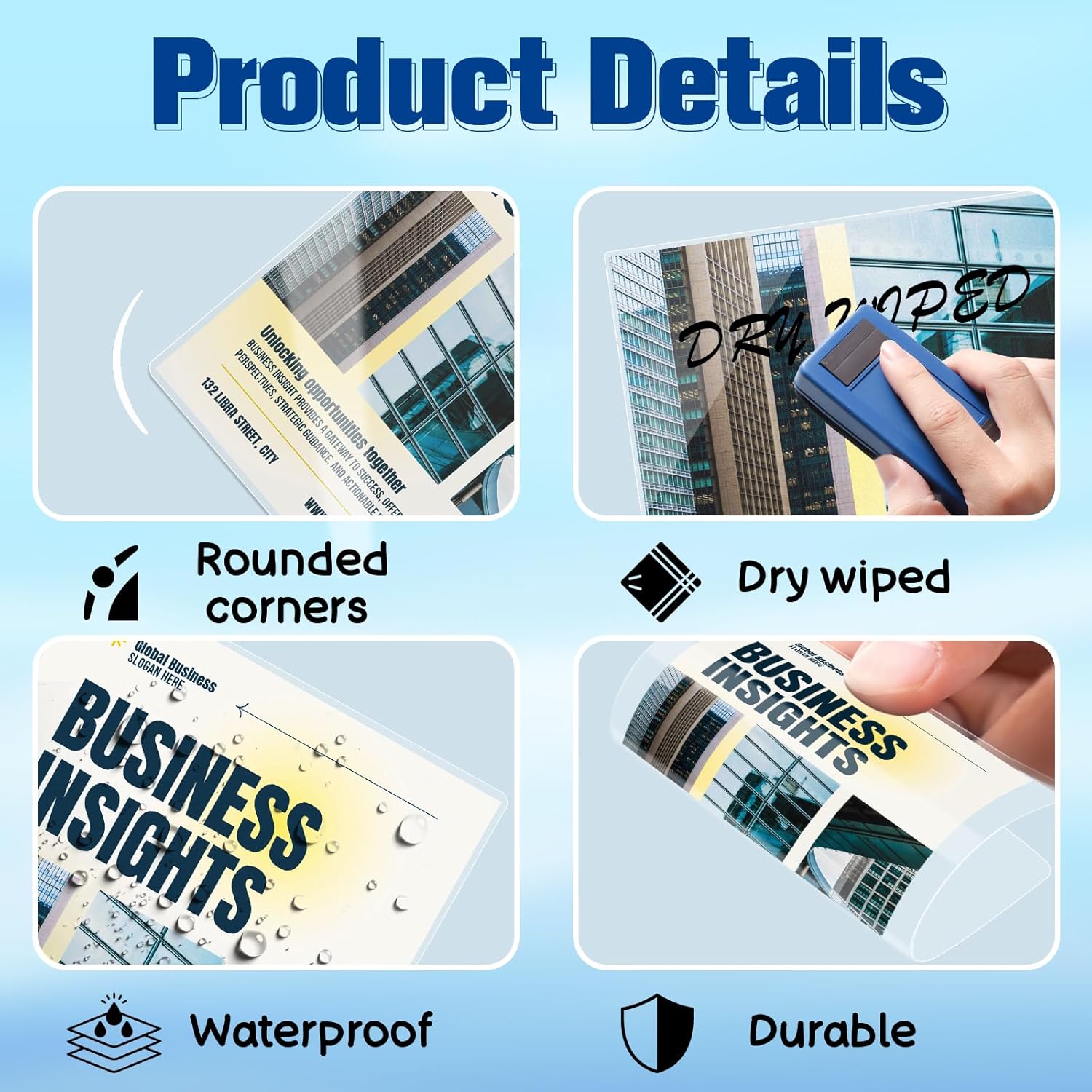 100 Pack 5 Mil Laminating Pouch with Clear Loop 2 1/2" x 4 1/4" Luggage Tag Laminating Pouches with Slot Hole Thermal Laminate Pouch Tags Kit Resealable for Work Permits Pass Cards Student ID Cards