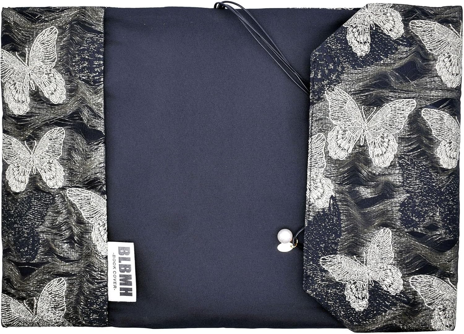 BLBMH Book Covers for Paperbacks Book Cover for Privacy Fit for 5.5x8.5 inch Adjustable Book Sleeve Cover for Diary Books Fabric Softcover Protector for Notebook - Butterfly B 8.5in