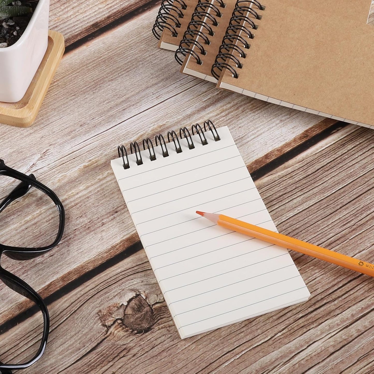 15 Pcs Pocket Notebooks Small Spiral Notebooks Journal Mini Top Spiral Notepads, Lined Memo Pads for Note Taking, 100 Pages/50 Sheets