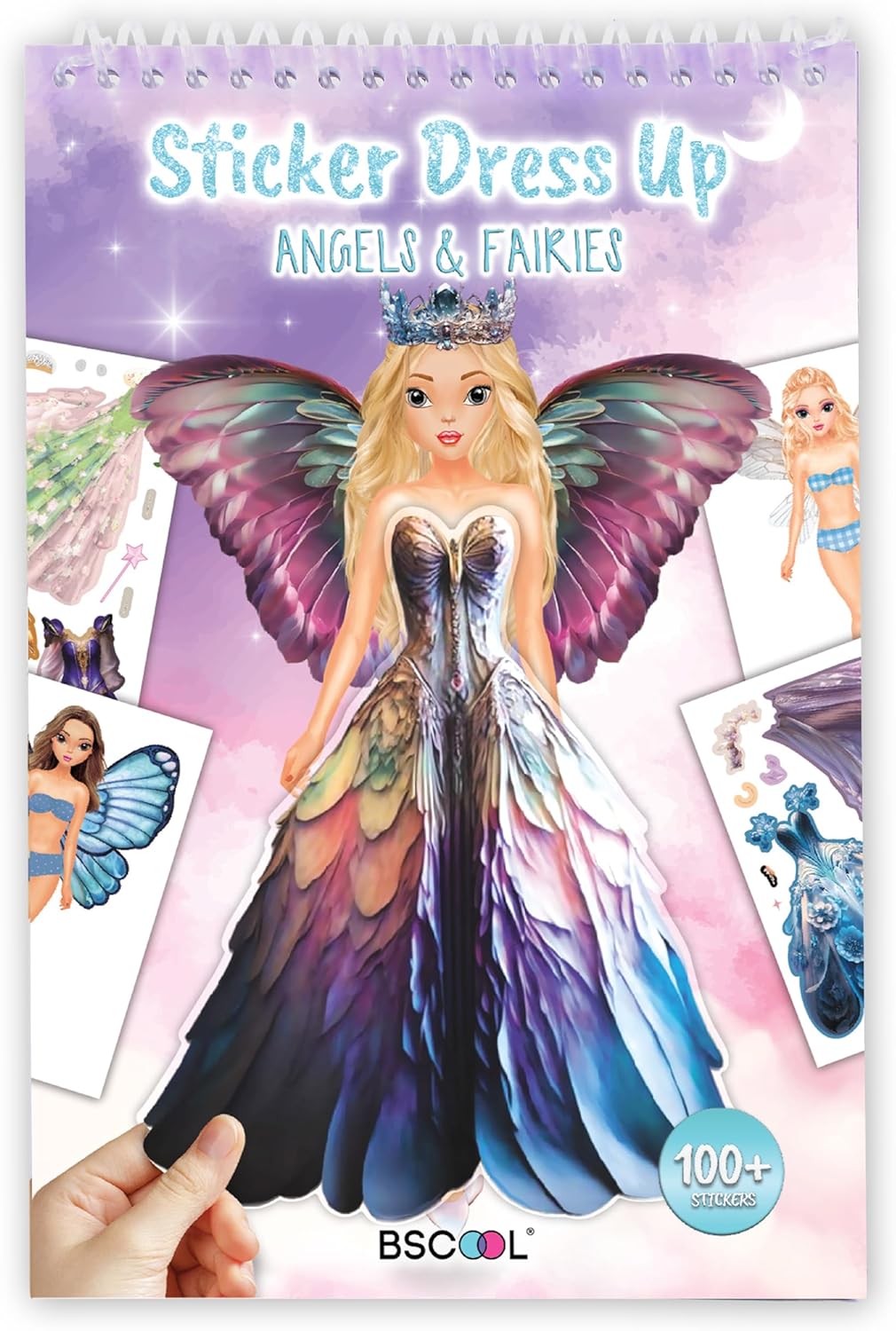 Sticker Dress up Fairies and Angels. Sticker Activity Book for Kids, Learn to Dress up Fairies and Angels with Guide for Kids 5 and up. Girls Fashion Paper Dolls