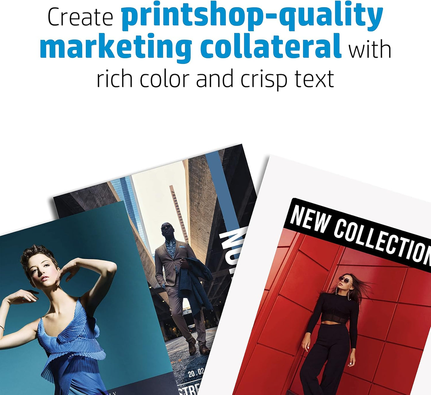 HP Professional Business Paper, Glossy, 8.5x11 in, 48 lb, 150 sheets, works with inkjet, PageWide, laser printers (Q1987A)