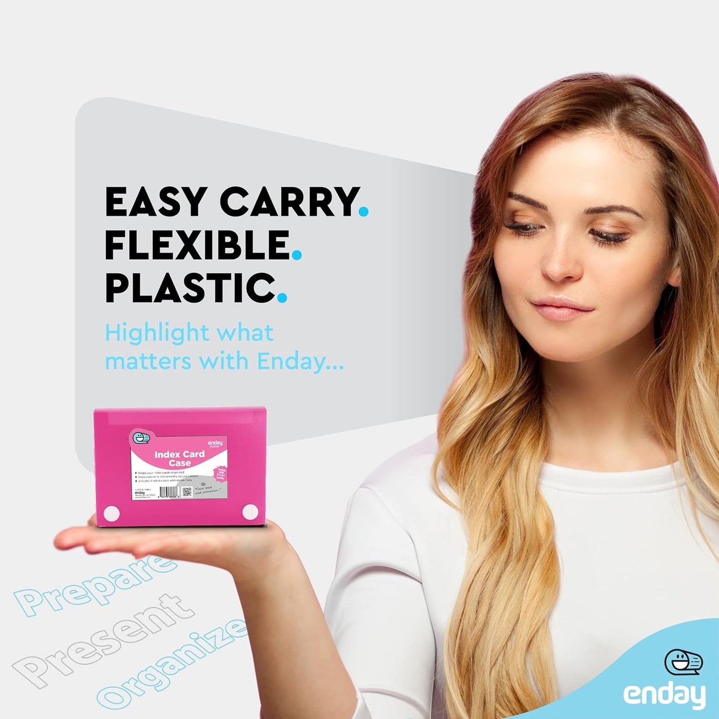 3" X 5" Index Card Case Holds 100 Cards Includes Business Card/Index Holder and 5 Tab Dividers Comes in Assorted Color – (Pack of 12) By (Emraw)