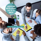 Legal Pads 8.5 x 11, 3 Pack Yellow Note Pads 8.5 x 11 Writing Pads, Wide Ruled Legal Notepads, Lined Pads of Paper Yellow Paper Pads, 30 Sheets Per Notepad for School, Home, Office, Business