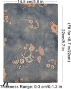 BLBMH Book Covers for Paperbacks Fit for 5.5x8.5 inch Adjustable Book Sleeve Cover for Women Over 15 Soft Cloth Protector for Bible Novels Notebook Journal - Flower 4 Green