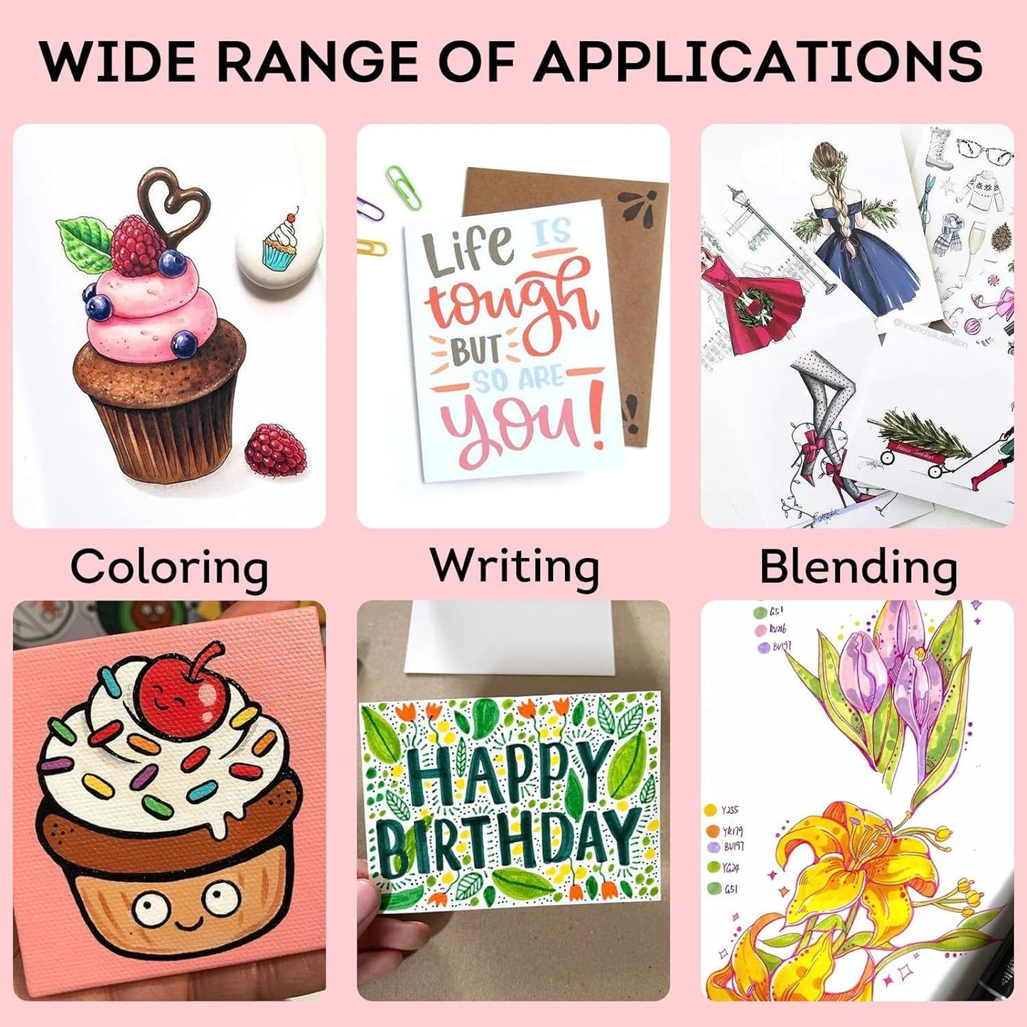 262 Colors Alcohol Markers Set Dual Tip Art Markers for Kids Marker Pens with Pen Holder and Carry Bag for Adult Coloring Painting Supplies Perfect for Painting, Coloring, Sketching and Drawing