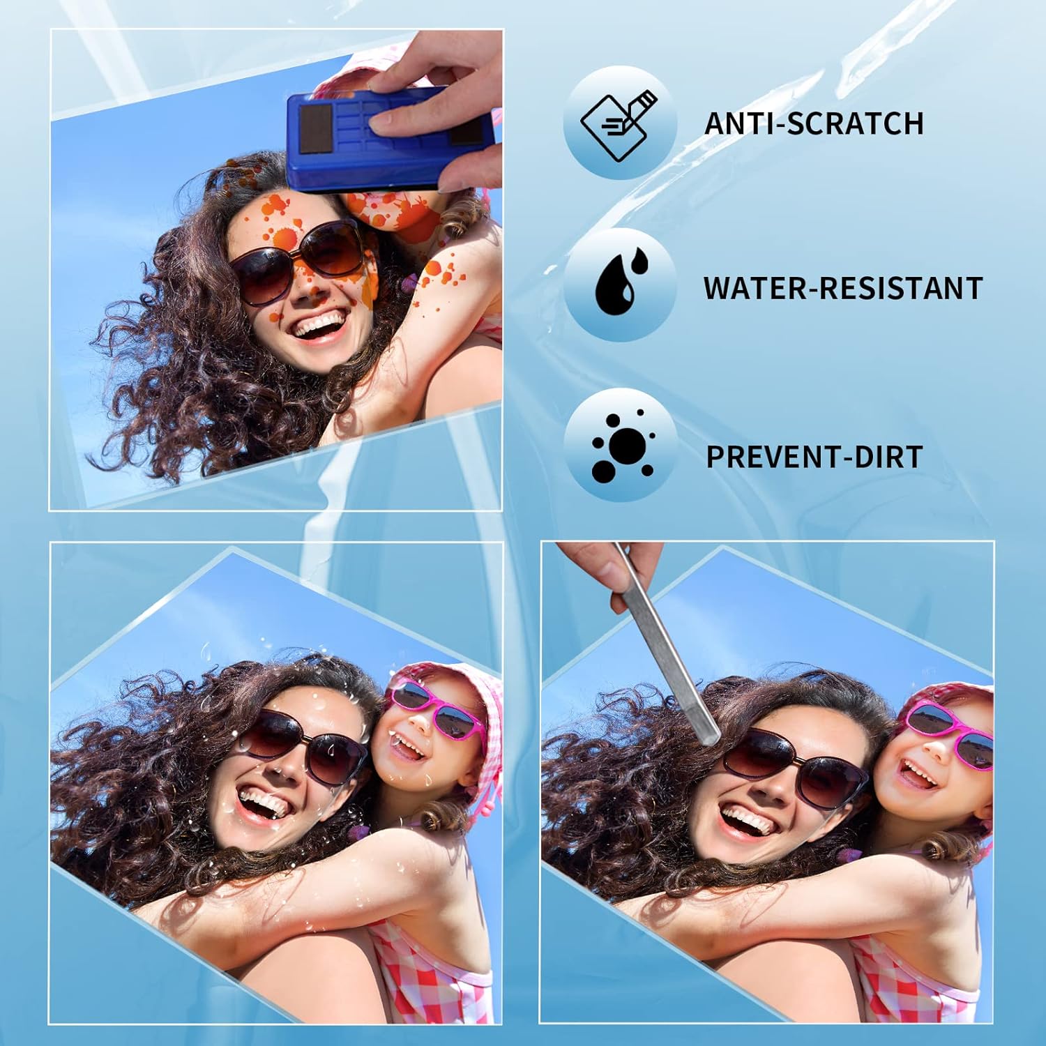 Uinkit 120Pack Thermal Laminating Pouches 3mil Laminating Sheets 4.3x6.3 inches for Sealed 4x6 Photo Card Documents, Glossy Clear Laminator Pouch Rounded Corner