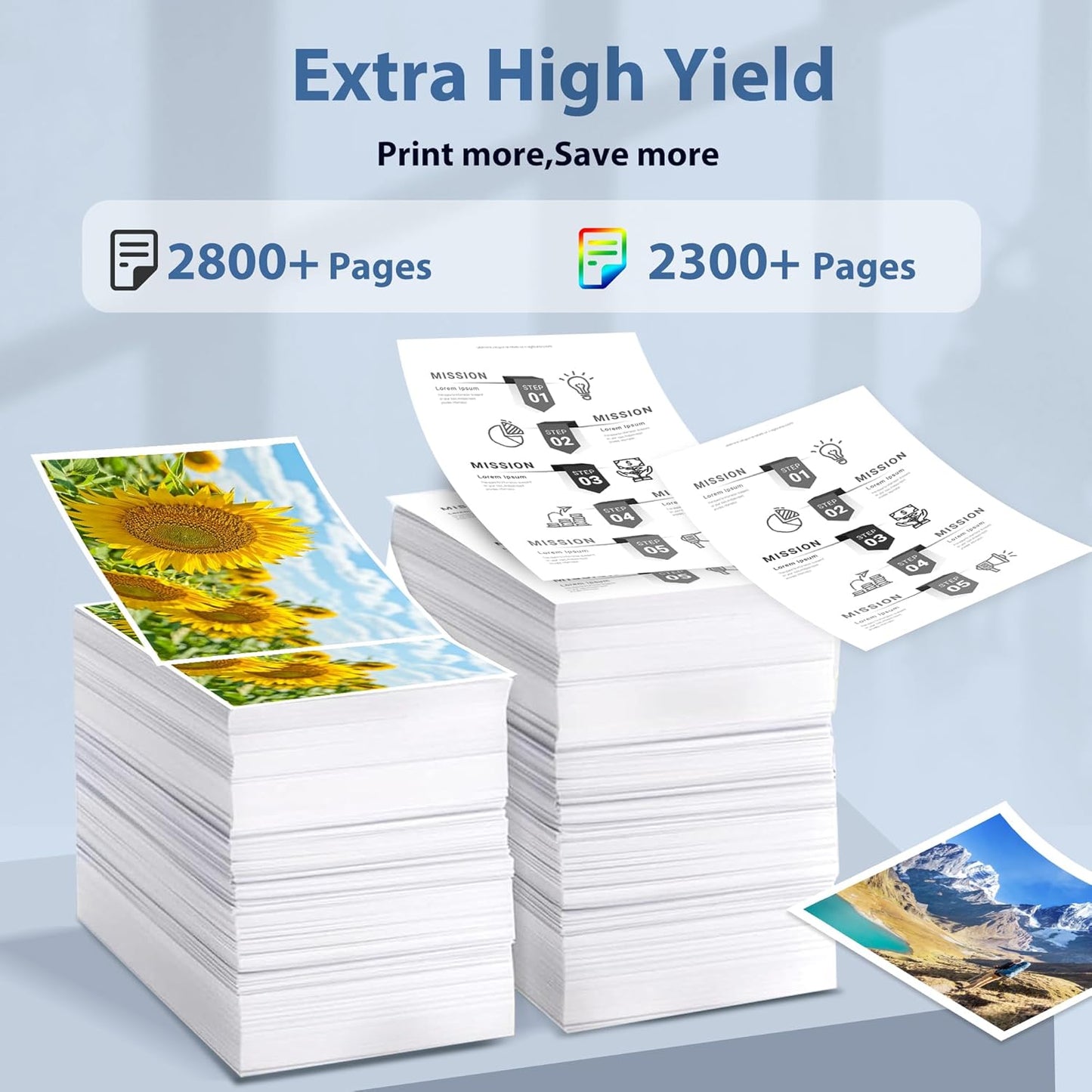 201X Toner Cartridges 4 Pack Compatible for Color Laser Jet Pro M277dw Reaplacement for HP201X CF400X Set High Yield with M252dw MFP M277dw M277n M277c6 Printer (Black/Cyan/Magenta/Yellow)