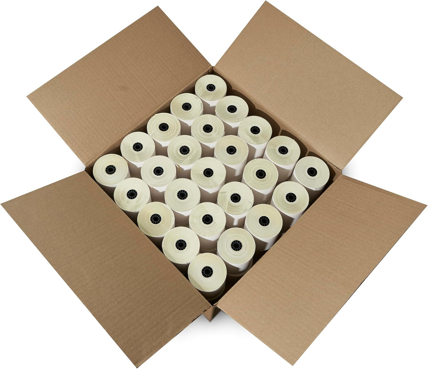 3"" x 95' 2-Ply Carbonless Paper, 25 Rolls, Compatible with Star Micronics SP700 SP2000 UP389 Omni 480 TMU 220 250, Epson M119 TM300 TM-U200 TM-U200B, and More