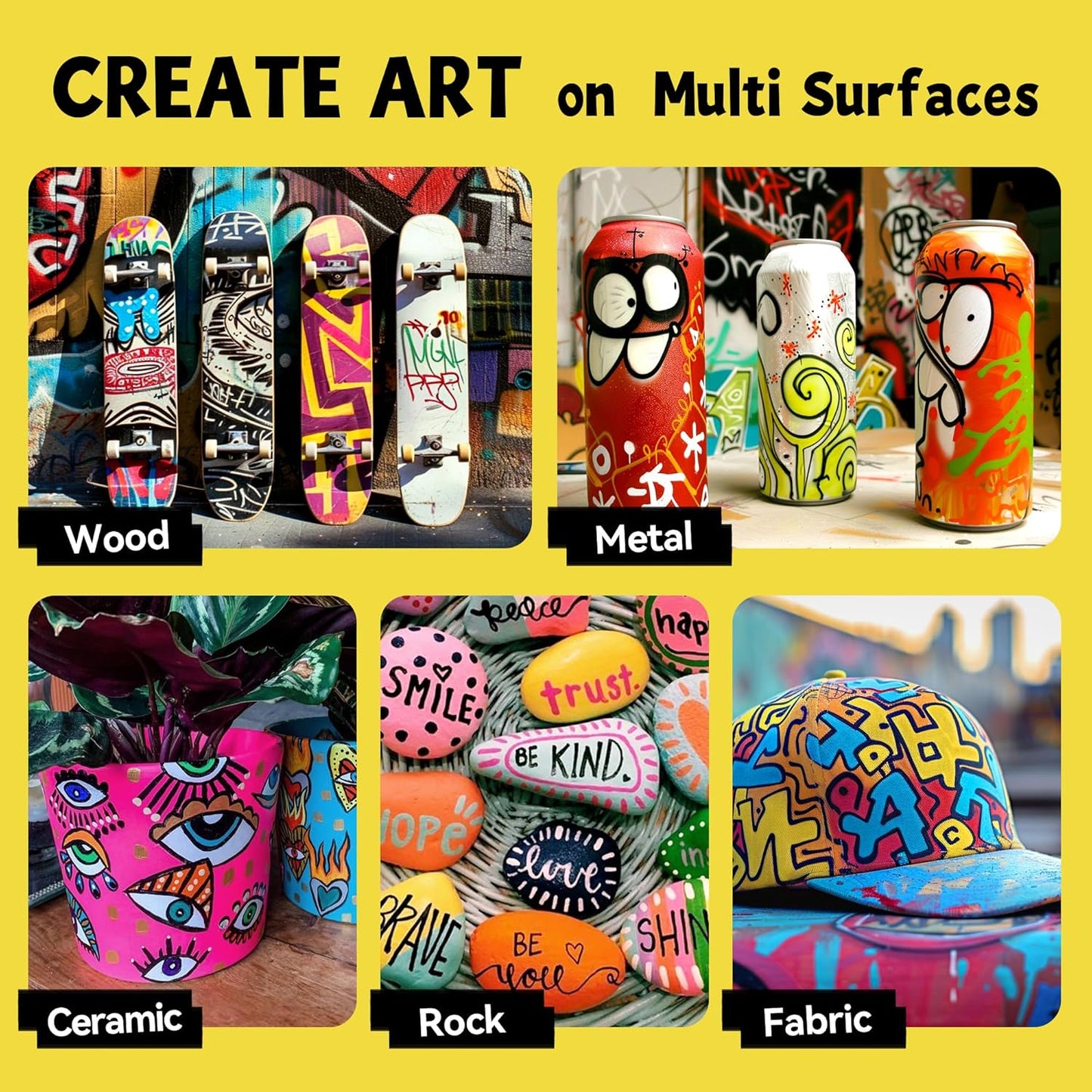 3 Jumbo Permanent Markers Blue, 15mm Thick Wide Tip, Large Acrylic Paint Markers for Rock Painting, Poster, Graffiti, Stone, Ceramic, Glass, Wood, Canvas