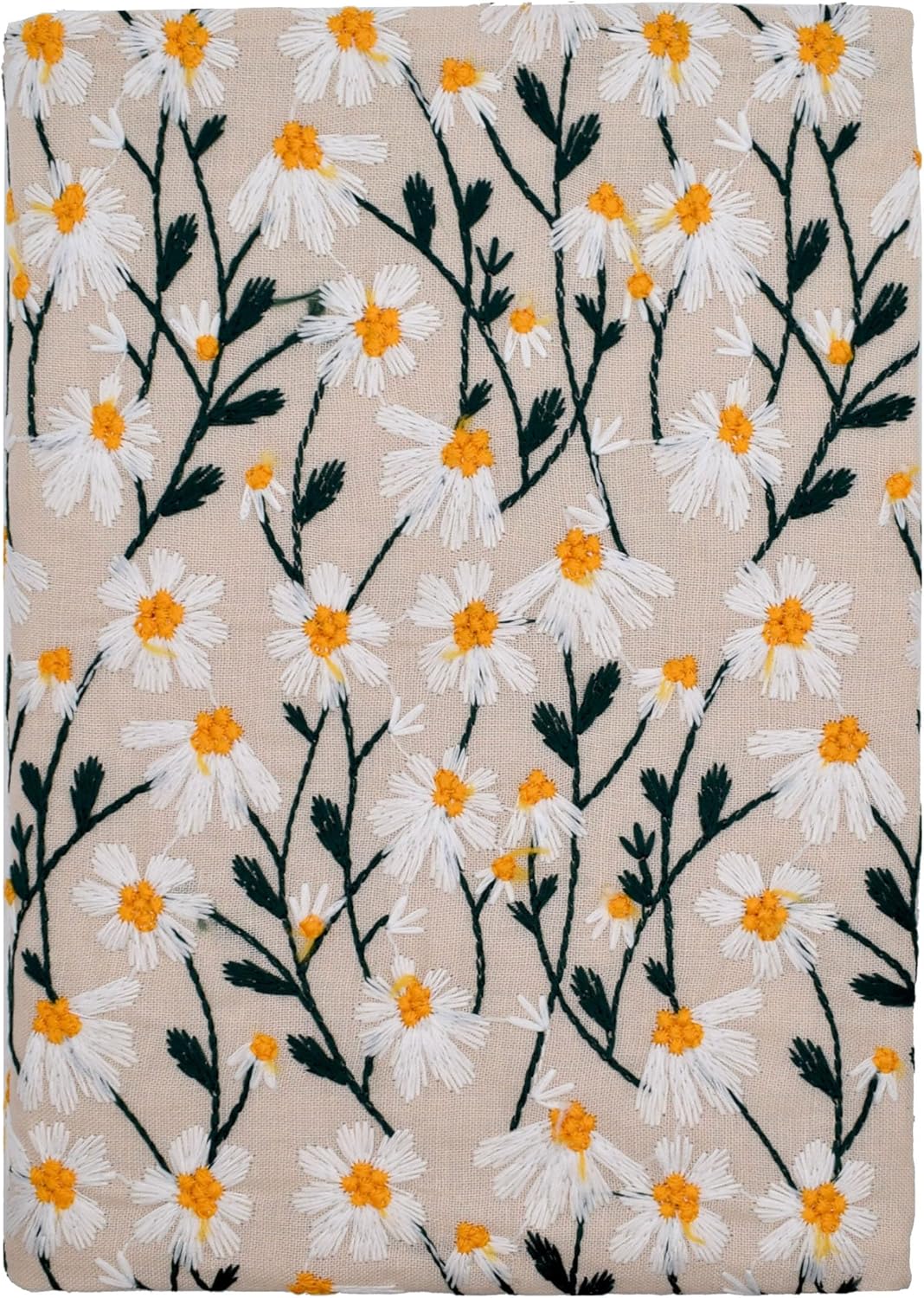 BLBMH Bible Cover for Women Embroidery Book Covers for Paperbacks Fit for 5.5x8.5 inch Book Bible Adjustable Book Sleeve Cover Soft Cloth Protector for Novels - Daisy 2 8.5in