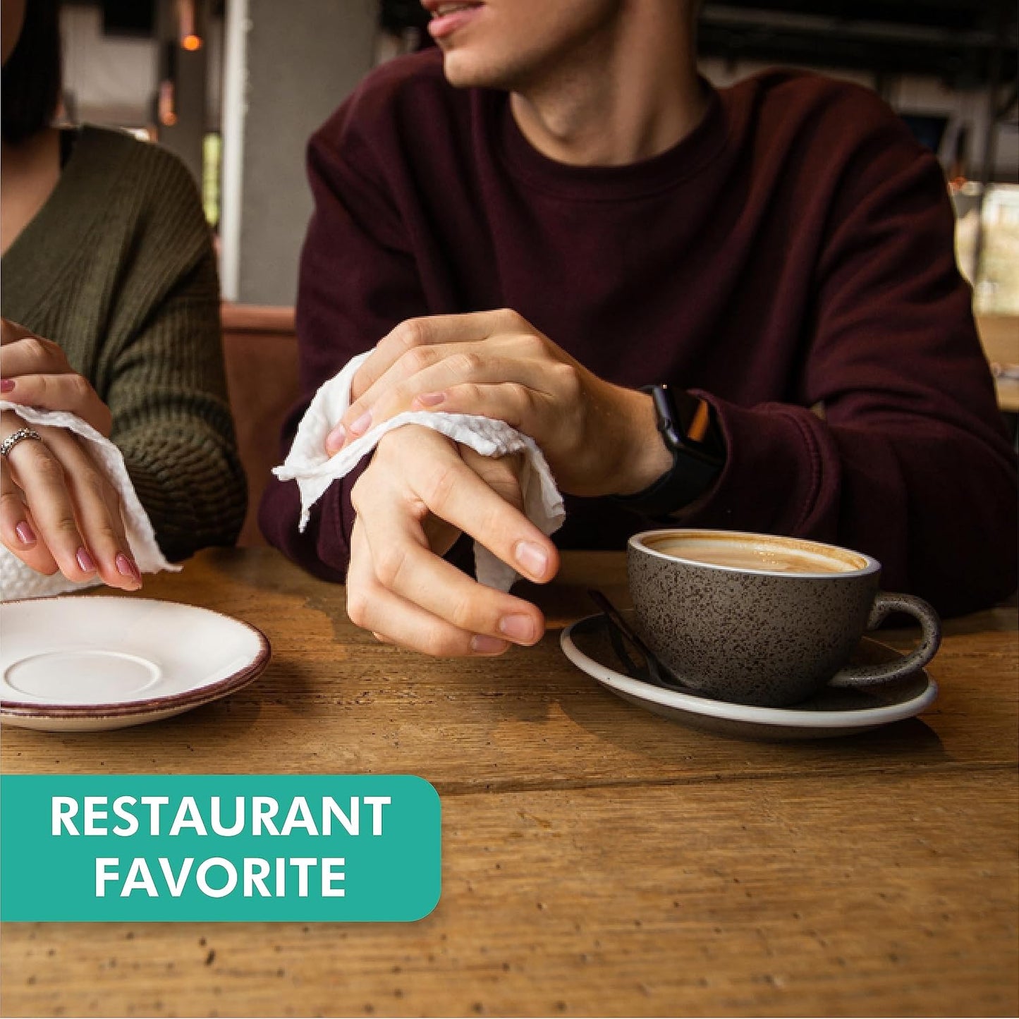 Handynaps Alcohol-Free Hand Wipes With Fresh Lemon Scent, Gentle On The Skin - Box of 100 Individually Wrapped Wipes For Adults and Kids, Travel Essentials